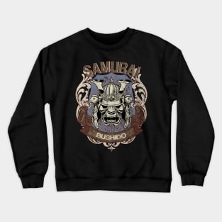 Japanese Bushido Mask Samurai Warrior Streetwear Urban Retro Japan 595 Crewneck Sweatshirt